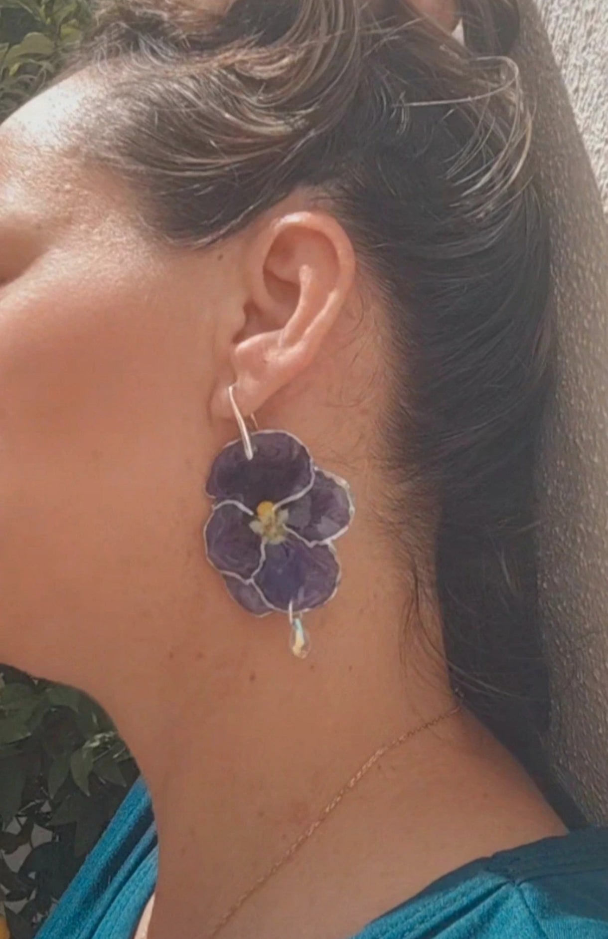 Pendientes artesanos de pensamientos reales