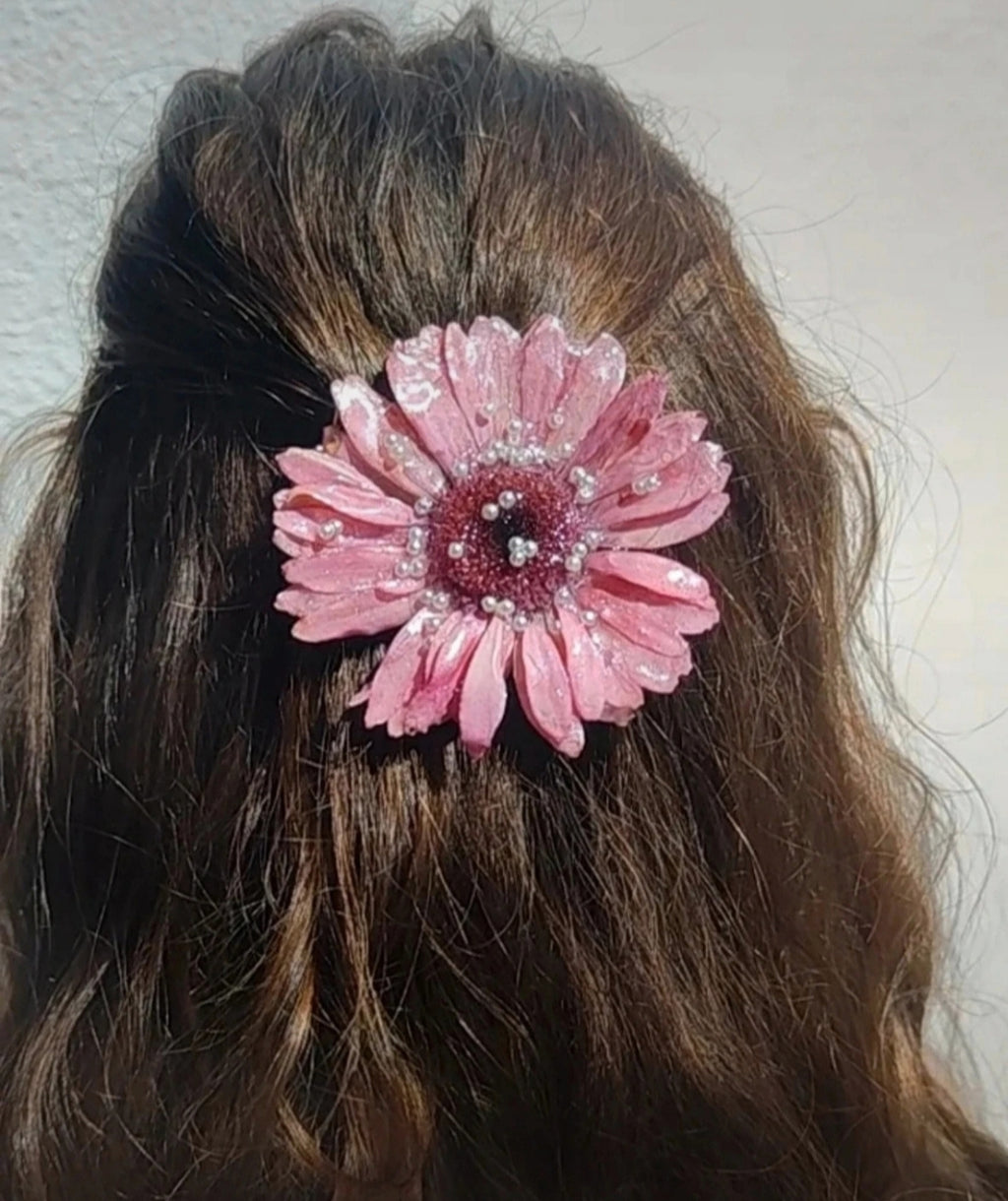 Clip de pelo de gerbera