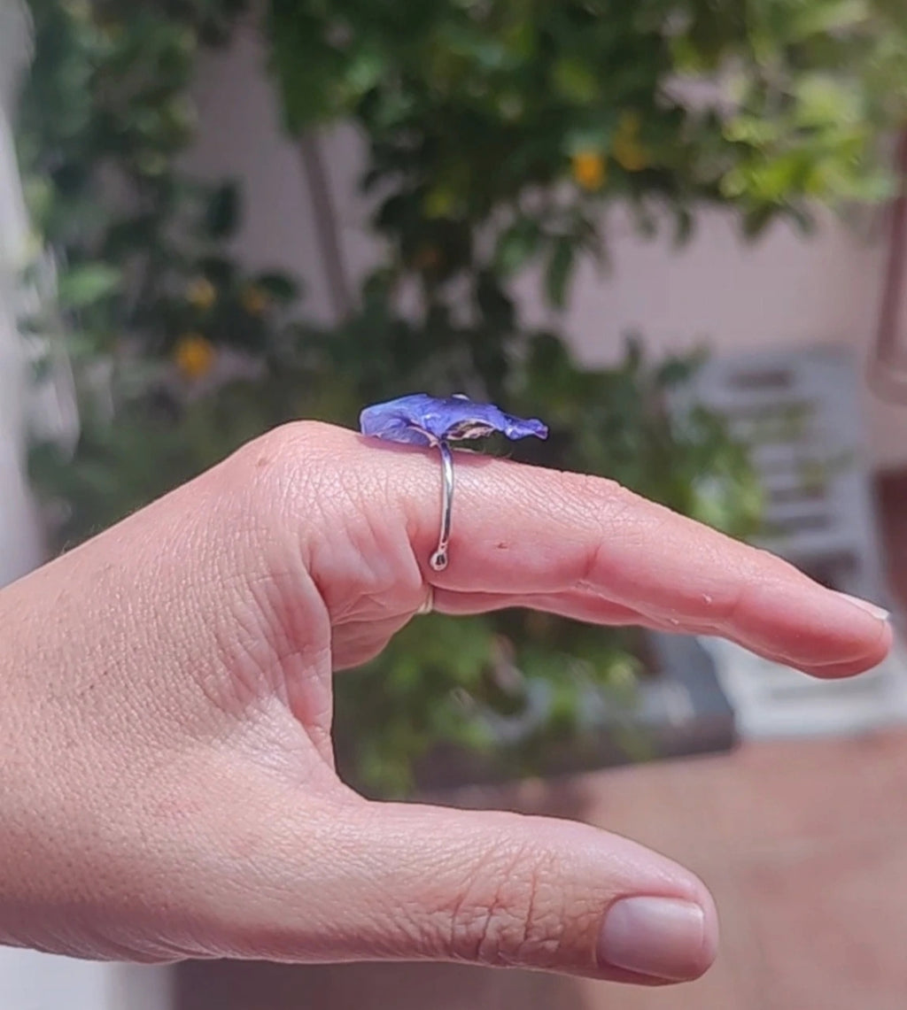 Anillo de pensamiento real resinado