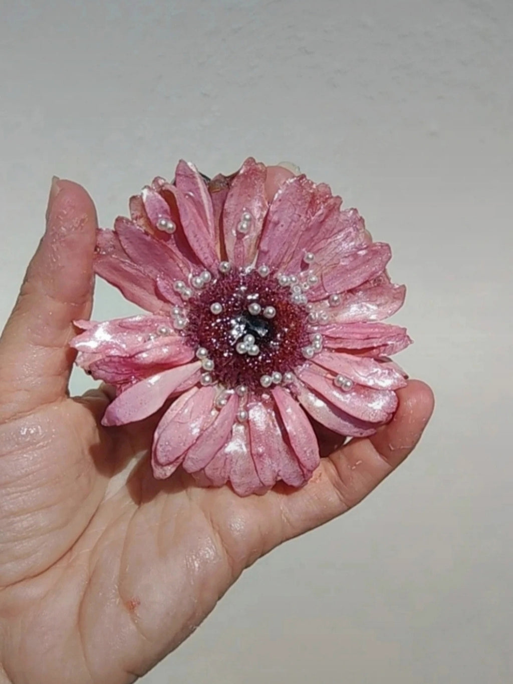 Clip de pelo de gerbera