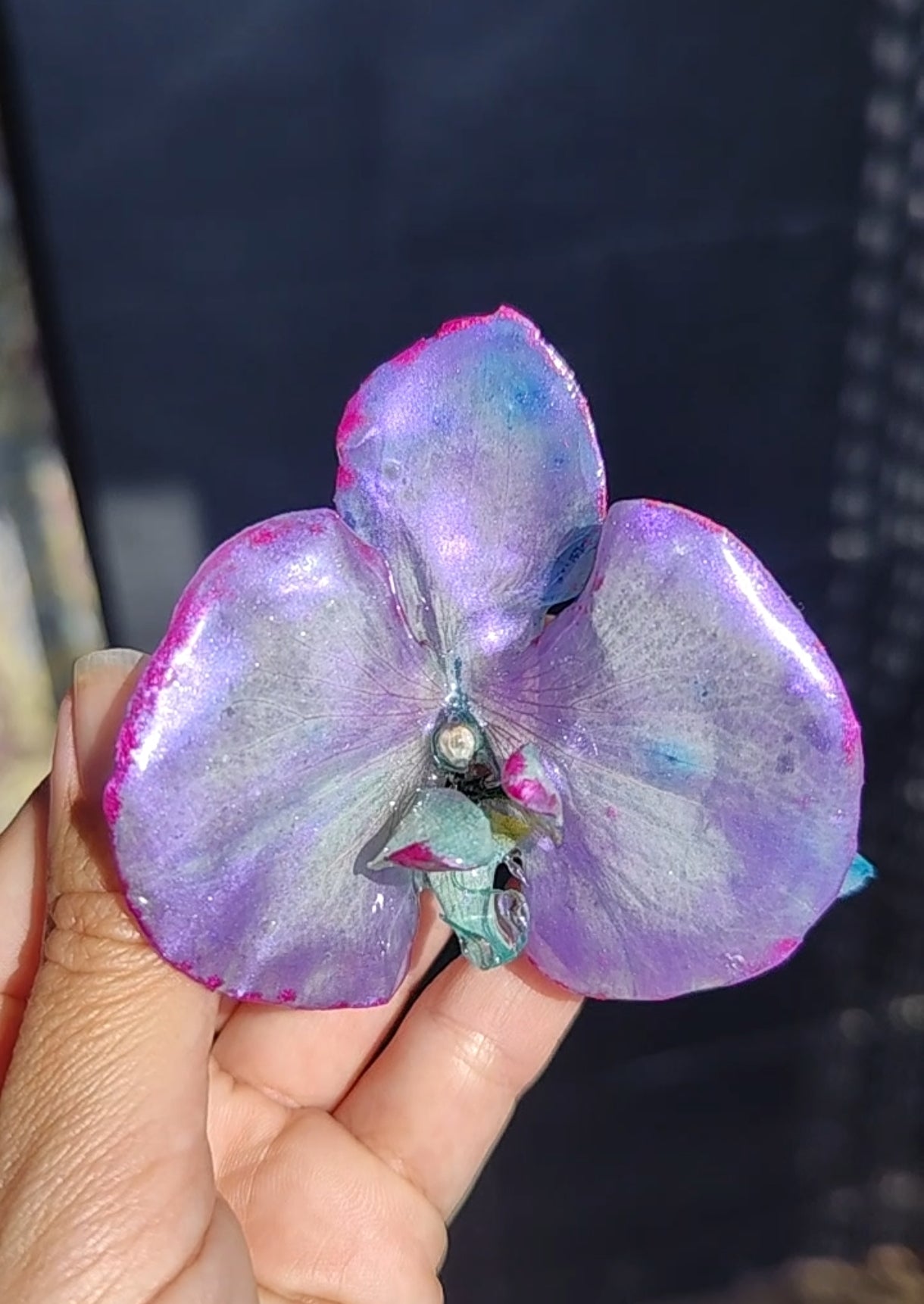 Flores-en-resina-pelo