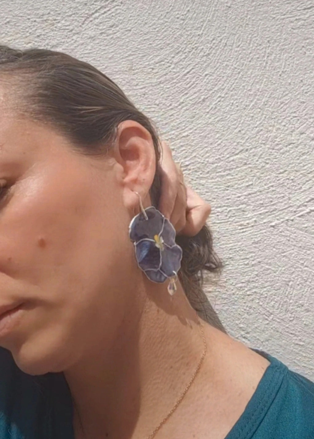 Pendientes artesanos de pensamientos reales
