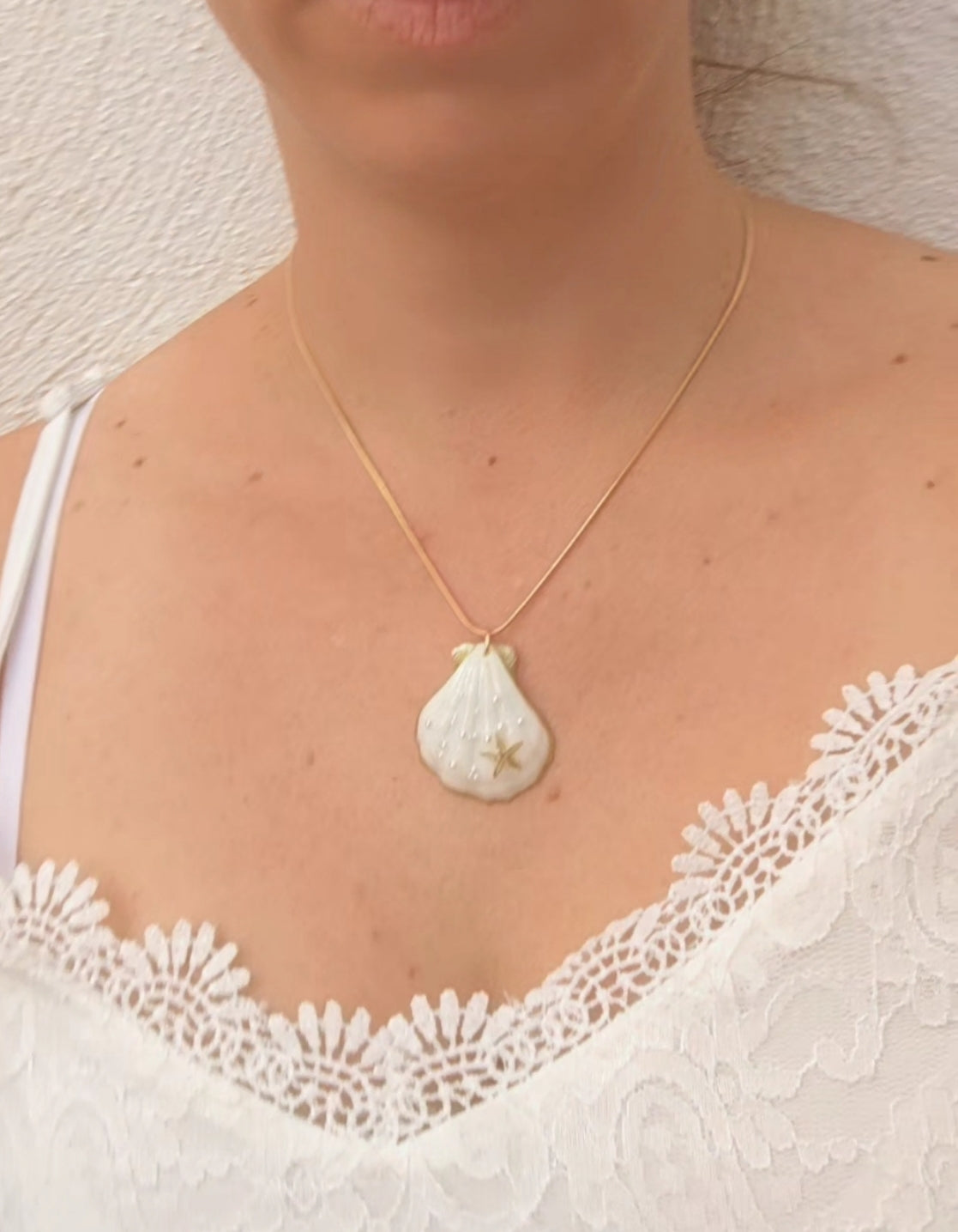 Collar de concha natural