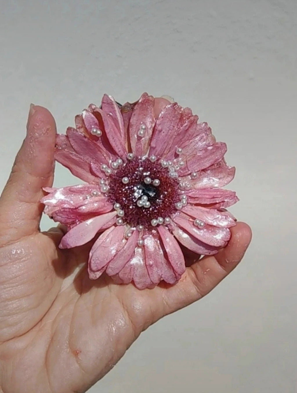 Clip de pelo de gerbera